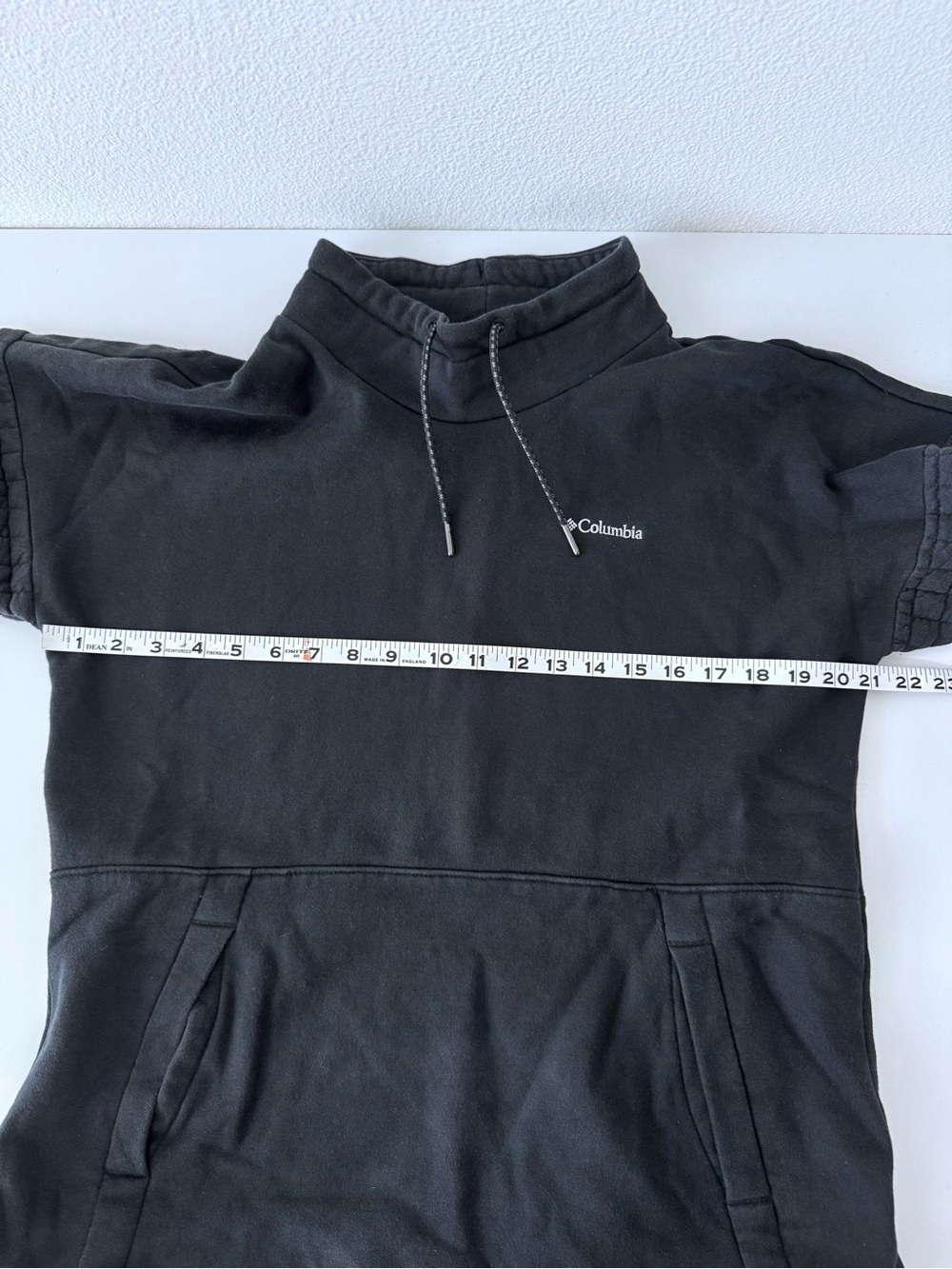 Columbia Sunday Summit Black Funnel Neck Pullover Sweatshirt Quilted Sleeves M - Picture 9 of 10